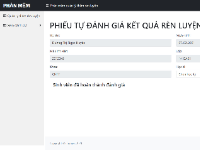 [ASP.NET MVC] - Website quản lý, đánh giá điểm rèn luyện